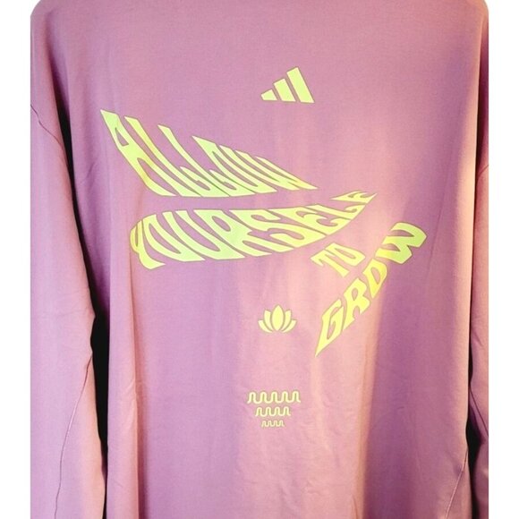 NWT Adidas Yoga Training Pink Hooded Sweatshirt - Size XL - Picture 2 of 7
